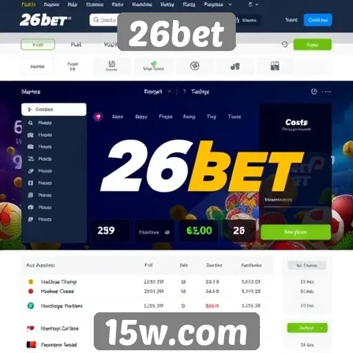Interface e usabilidade do site 26bet
