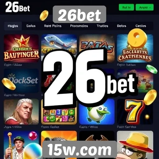 Opções de jogos disponíveis na plataforma 26bet